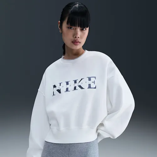 Nike Sportswear Phoenix Fleece женская оверсайз Crew-Neck свитшот цвет белый