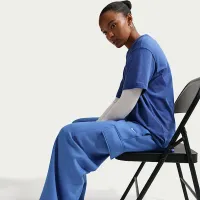 Nike Sportswear Phoenix Fleece женская Cargo Sweatpants синий