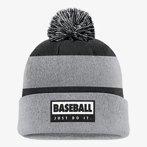 Nike Swoosh Peak Baseball Beanie цвет серый