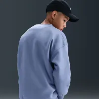 Nike Sportswear Club Fleece Big детские оверсайз свитшот синий