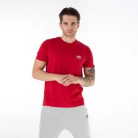 Футболка Alpha Industries Basic T Small Logo 188505328 - Красная