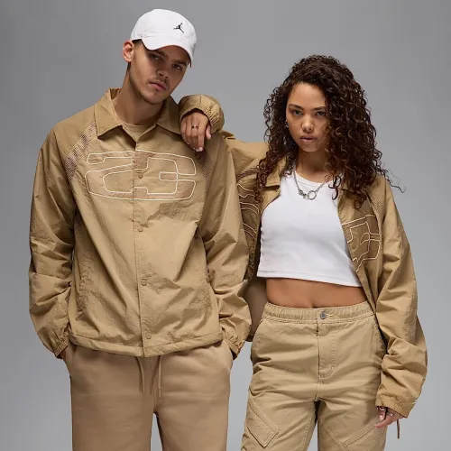 Nike Jordan Essentials чоловічі Coaches Куртка колір коричневий