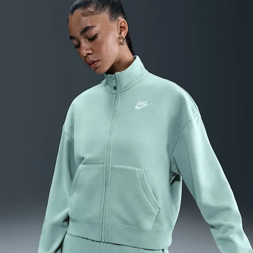 Nike Sportswear Club Fleece женская Loose Track Куртка цвет зеленый