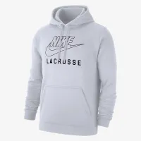 Nike Swoosh Club Fleece чоловічі Lacrosse Pullover Толстовка з капюшоном колір білий