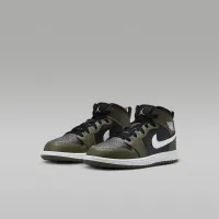 Nike Jordan 1 Mid Little дитячі Кросівки колір чорний