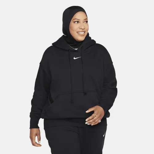 Nike Sportswear Phoenix Fleece жіноча оверсайз Pullover Толстовка з капюшоном колір чорний