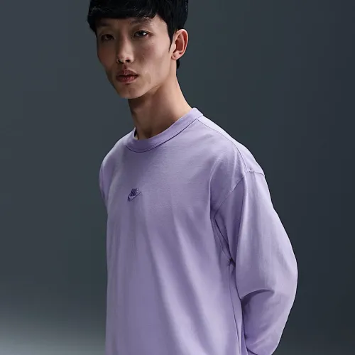 Nike Sportswear Premium Essentials чоловічі Long-Sleeve футболка колір фіолетовий