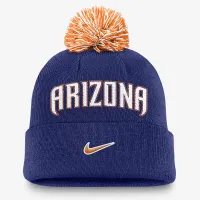 Arizona Diamondbacks Peak мужские Nike MLB Cuffed Pom Beanie синий