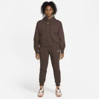 Nike Sportswear Phoenix Fleece женская Over-оверсайз Pullover Толстовка с капюшоном цвет коричневый