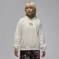 Nike Jordan Brooklyn Fleece жіноча Pullover Толстовка з капюшоном колір сірий