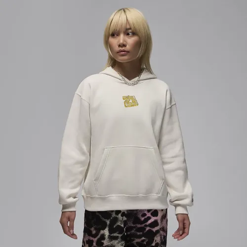 Nike Jordan Brooklyn Fleece жіноча Pullover Толстовка з капюшоном колір сірий