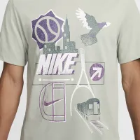 NikeCourt мужские Dri-FIT Tennis футболка цвет зеленый