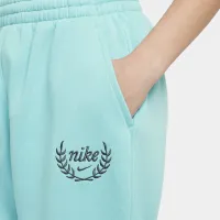 Nike Sportswear Club Fleece Girls' Loose Pants цвет зеленый