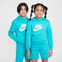Nike Sportswear Club Fleece Big детские Толстовка с капюшоном цвет зеленый