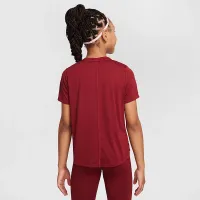 Nike One Classic Big дитячі (Girls') Dri-FIT Top колір червоний