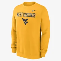 West Virginia Mountaineers Primetime Primary Stack мужские Nike College Pullover Crew Yellow