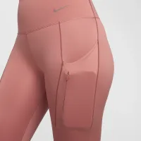Nike Go женская Firm-Support С высокой Талией 7/8 лосины с карманамиPink