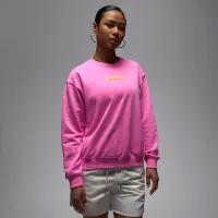 Nike Jordan Brooklyn Fleece жіноча Crew-Neck світшот Pink