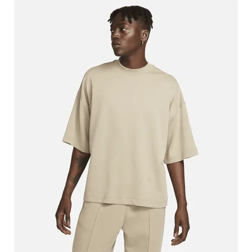 Nike Sportswear Tech Fleece Reimagined чоловічі оверсайз Short-Sleeve світшот колір коричневий