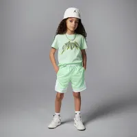 Nike Jordan Dri-FIT Little детские Sports Graphic футболка цвет зеленый