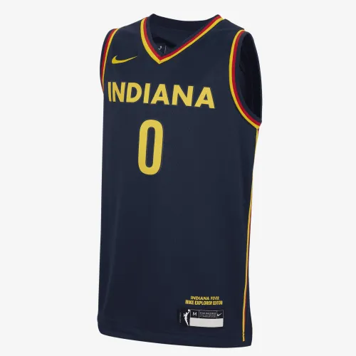 Kelsey Mitchell Indiana Fever 2024 Explorer Edition Big детские Nike Dri-FIT WNBA Swingman Jersey синий