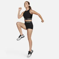 Nike Pro Dri-FIT жіноча Cropped Tank Top колір чорний