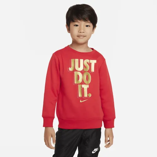 Nike Just Do It Gifting Crewneck Little детские Crewneck Red