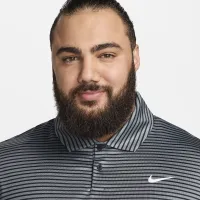 Nike Tour чоловічі Dri-FIT Striped для гольфу Polo колір сірий
