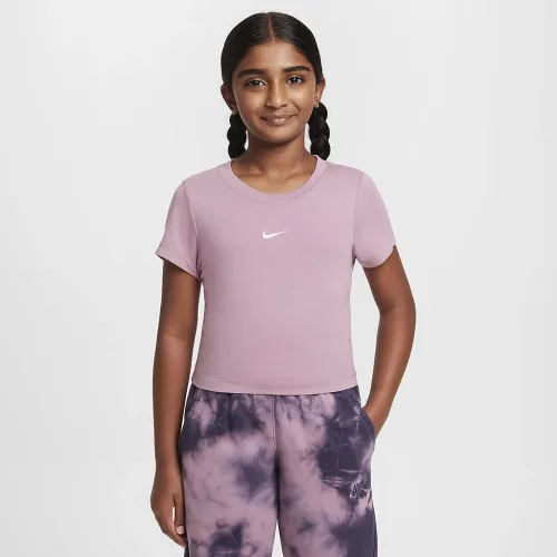 Nike Sportswear Big дитячі (Girls') Cropped футболка колір фіолетовий