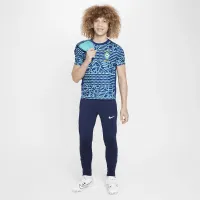 Brazil Academy Pro Big детские Nike Dri-FIT Soccer Pre-Match Short-Sleeve Top синий