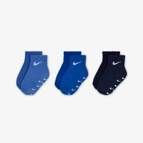 Nike Baby/Toddler Gripper Ankle шкарпетки (3 пар) блакитний