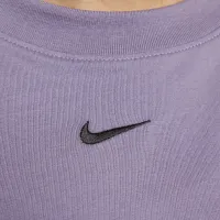 Nike Sportswear Chill Knit женская оверсайз футболка Костюм цвет фиолетовый