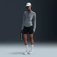 Nike Swift жіноча Dri-FIT UV 1/4-Zip Running Top колір сірий