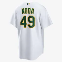 Ryan Noda Athletics мужские Nike MLB Replica Jersey цвет белый