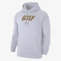 Nike Club мужские для гольфа Fleece Pullover Толстовка с капюшоном цвет белый