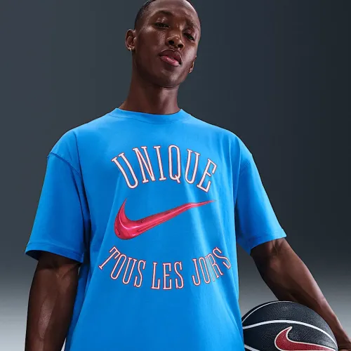 Nike Victor Wembanyama чоловічі баскетбольні футболка блакитний
