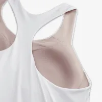 Nike Swoosh женская Medium-Support Padded Sports Bra Tank (большие размеры) цвет белый