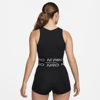 Nike Pro Dri-FIT жіноча Cropped Tank Top колір чорний