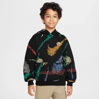 Nike Sportswear Club Big дитячі Fleece Толстовка з капюшоном колір чорний