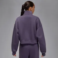 Nike Jordan Brooklyn Fleece женская 1/4-Zip Top цвет фиолетовый