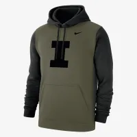 Illinois Olive Pack чоловічі Nike College Толстовка з капюшоном колір коричневий