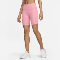Nike женская Tight Mid-Rise Ribbed-Panel Running шорты с карманамиPink