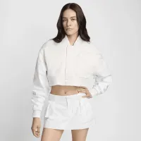 Nike Sportswear Destroyer жіноча Cropped Canvas Куртка колір сірий