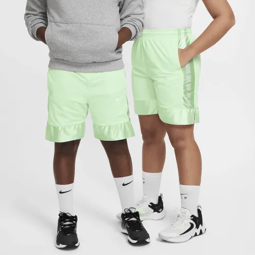 Nike Dri-FIT Elite 23 Big детские (для мальчиков) баскетбольные шорты (Extended Size) цвет зеленый