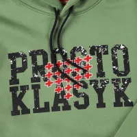 Кофта/футболка Prosto Klasyk Толстовка с капюшоном Ferras KL232MSWE2083 - зеленая