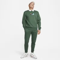Nike Club Fleece мужские Crew цвет зеленый