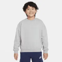 Nike Sportswear Icon Fleece Big дитячі оверсайз світшот колір сірий