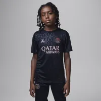 Nike Paris Saint-Germain Academy Pro Third Big дитячі Jordan Dri-FIT Soccer Pre-Match Top колір чорний