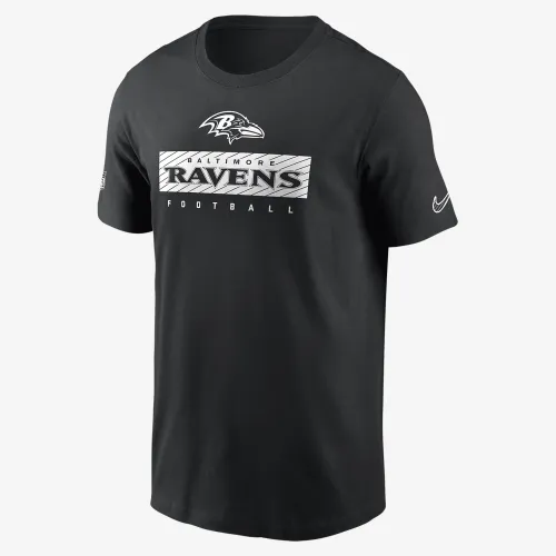 Baltimore Ravens Sideline Team Issue чоловічі Nike Dri-FIT NFL футболка колір чорний