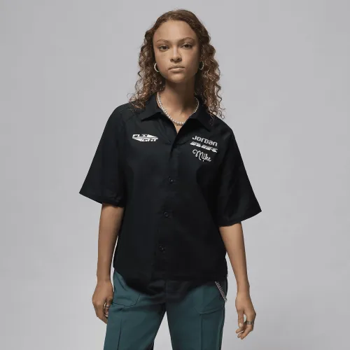 Nike Jordan жіноча Woven Top колір чорний